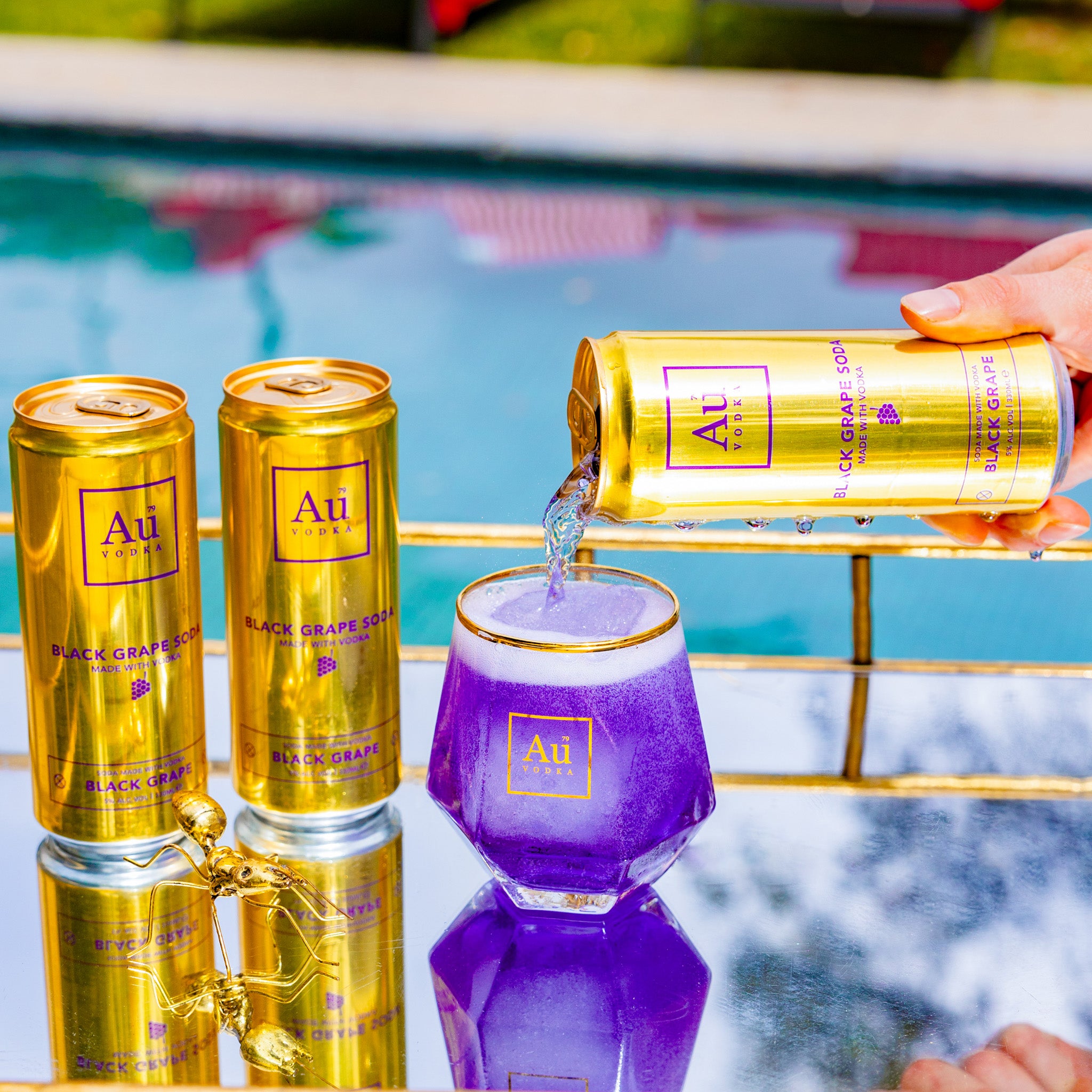 Au Vodka Black Grape PreMixed Cans Au Vodka Europe