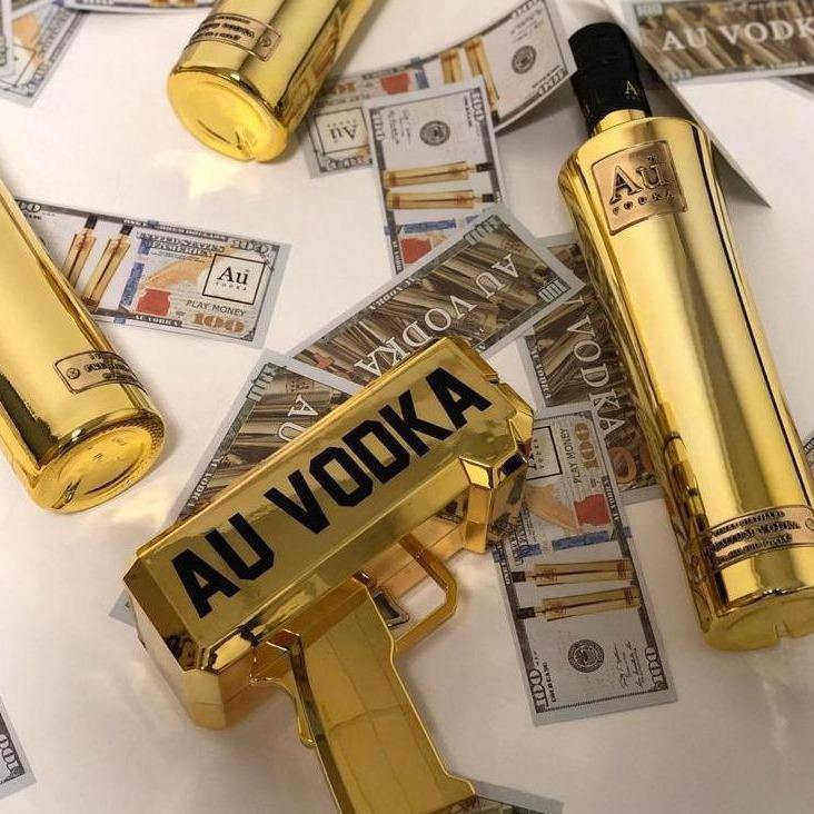 Au Vodka Gold Gang Money Gun 